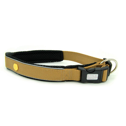 Dog collar gold-black edition