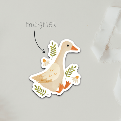 Magnet Gans Wiese - Kühlschrankmagnet Geschenk