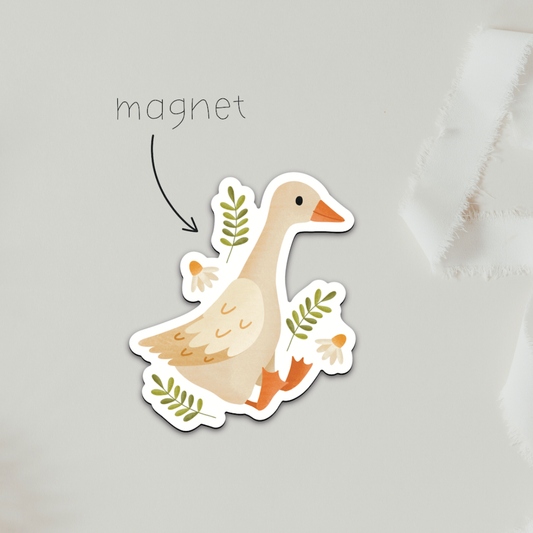 Magnet goose meadow - fridge magnet gift
