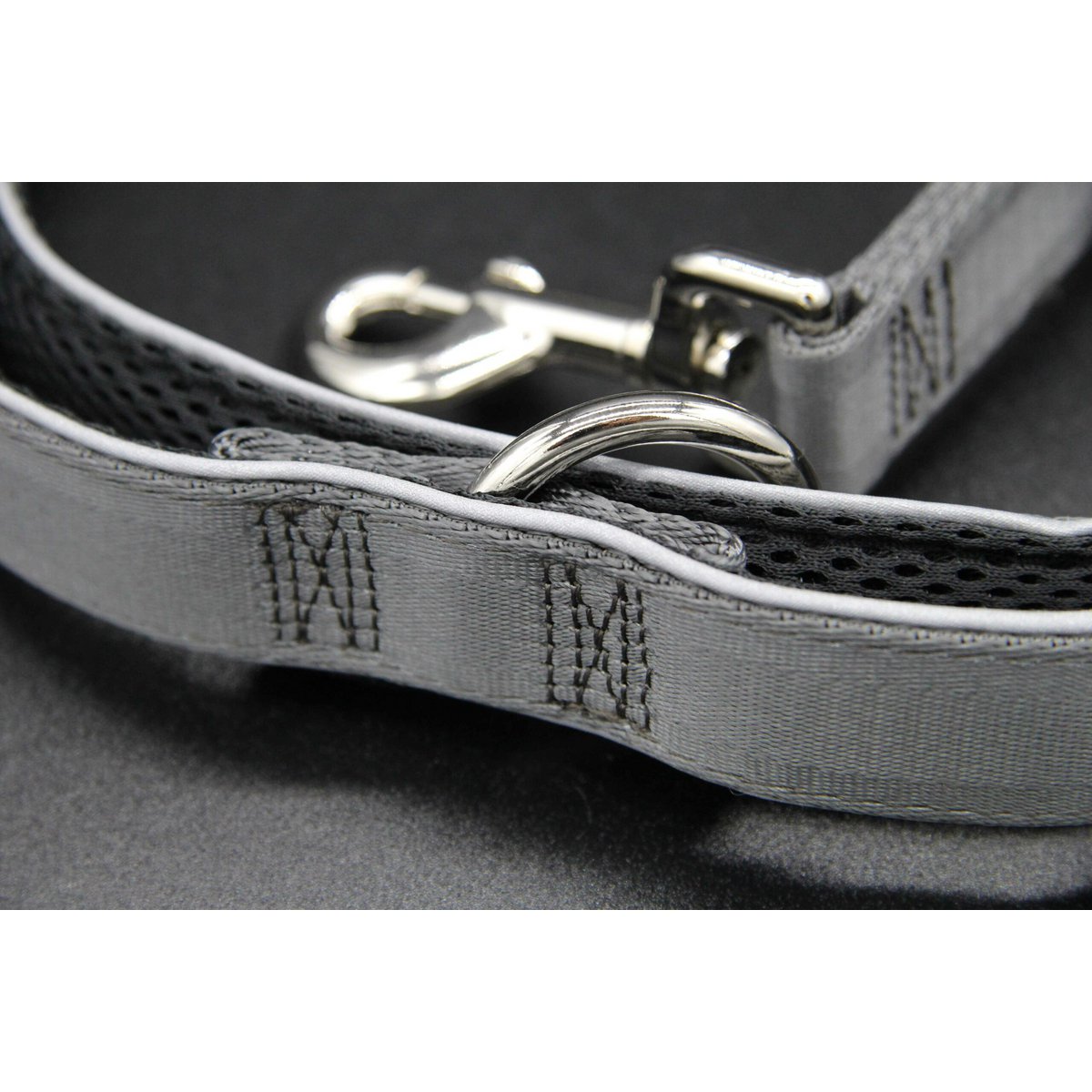 Dog leash Silver-Black-Edition, L